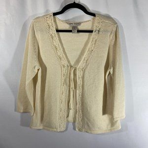 Uniform Petite by John Paul Richard Cream Sweater